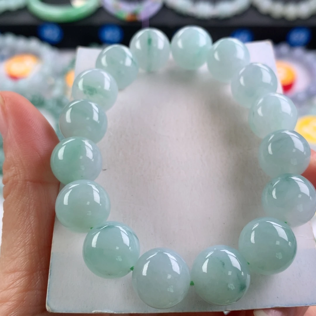 翡翠未镶嵌手链卡12.8