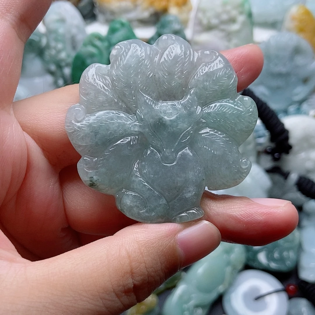 翡翠未镶嵌吊坠(不含链)1