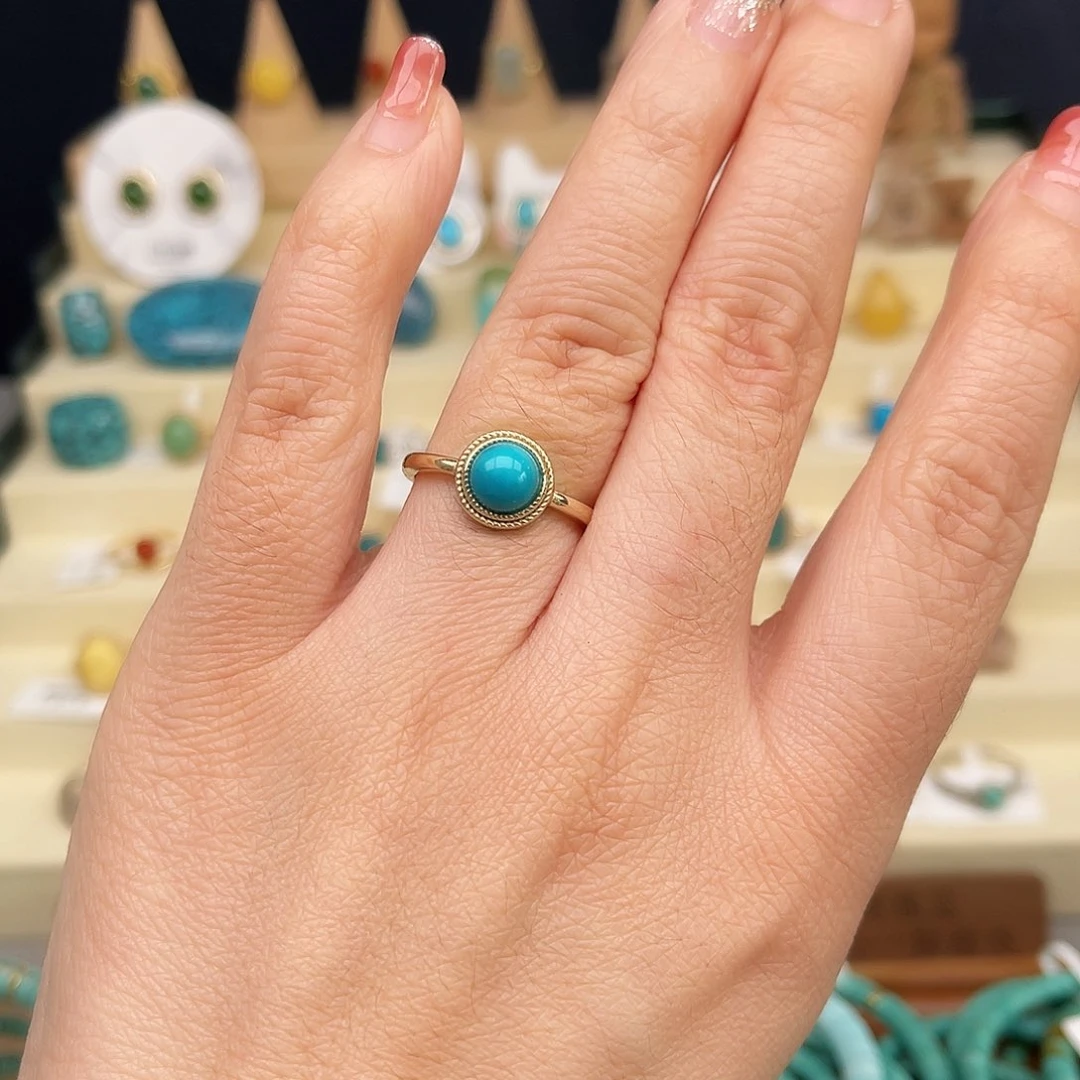 绿松石戒指合金女戒