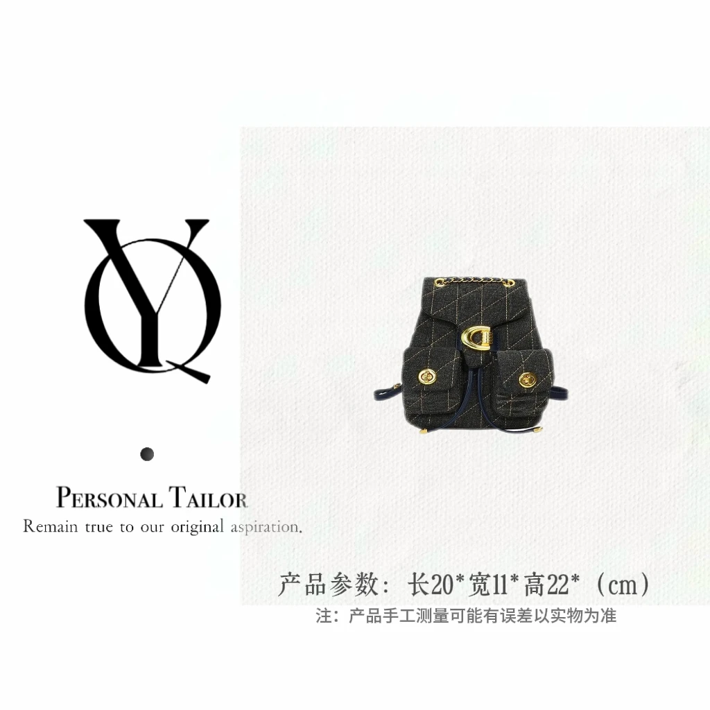 新款时尚双肩包可爱轻巧百搭耐磨牛仔风双肩背9288蓝