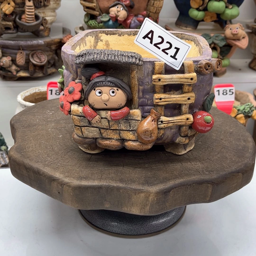 红陶彩****』花盆221梦想