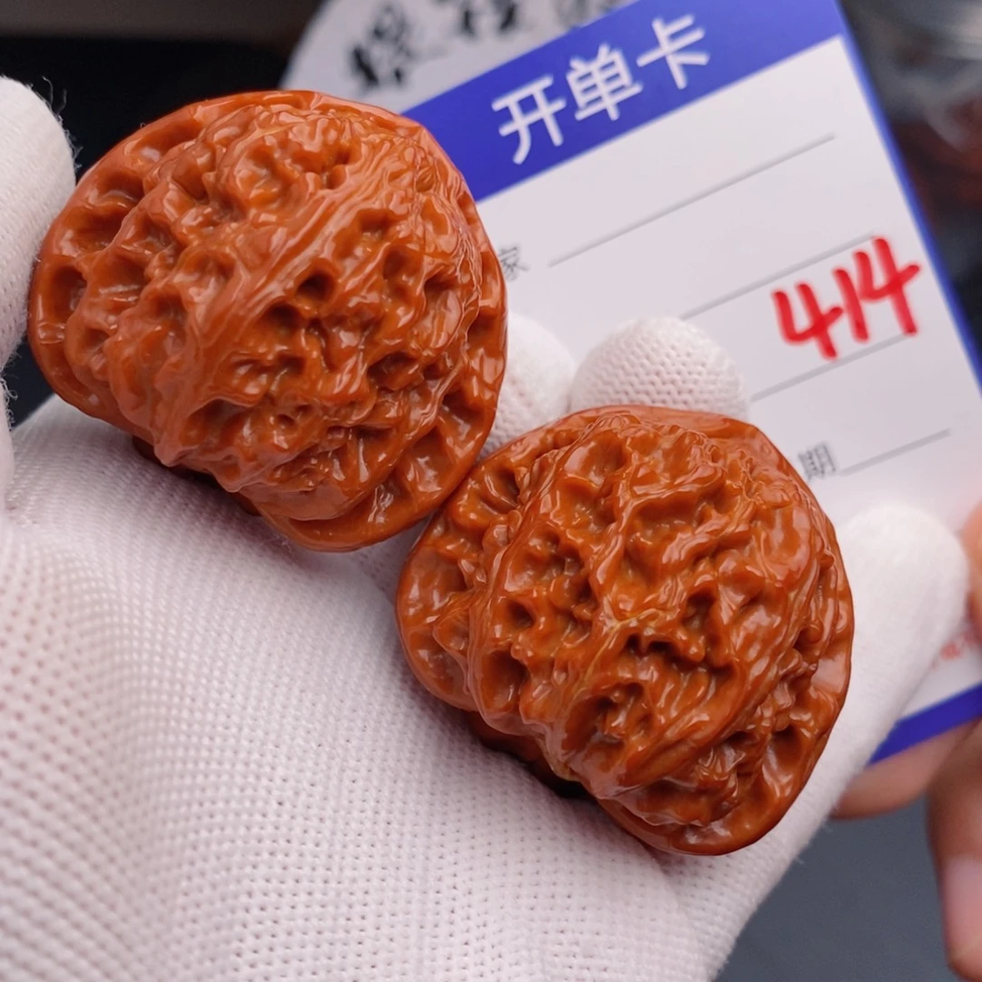 把件文玩核桃40球白414