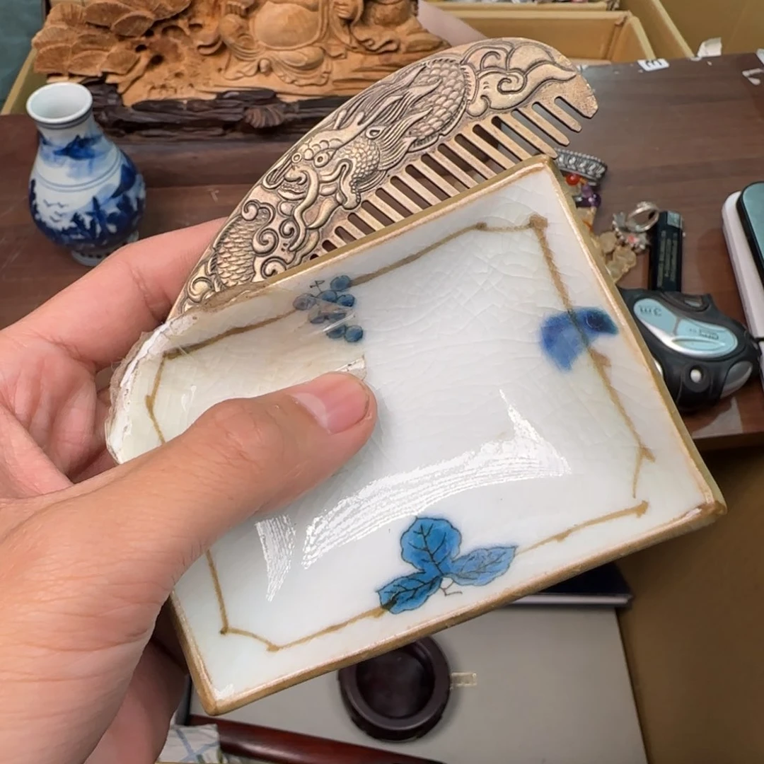 朱泥陶瓷孤品单件车里拍