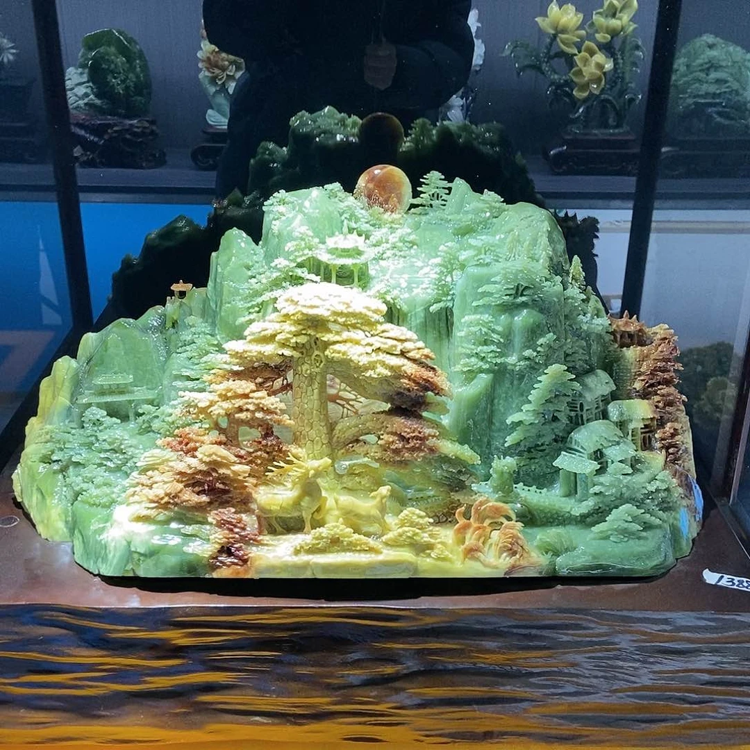 【闪购商品】未镶嵌蛇纹石玉家居摆件