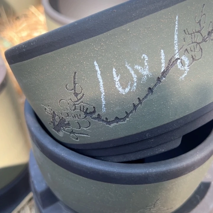 红陶紫砂碗盆口16