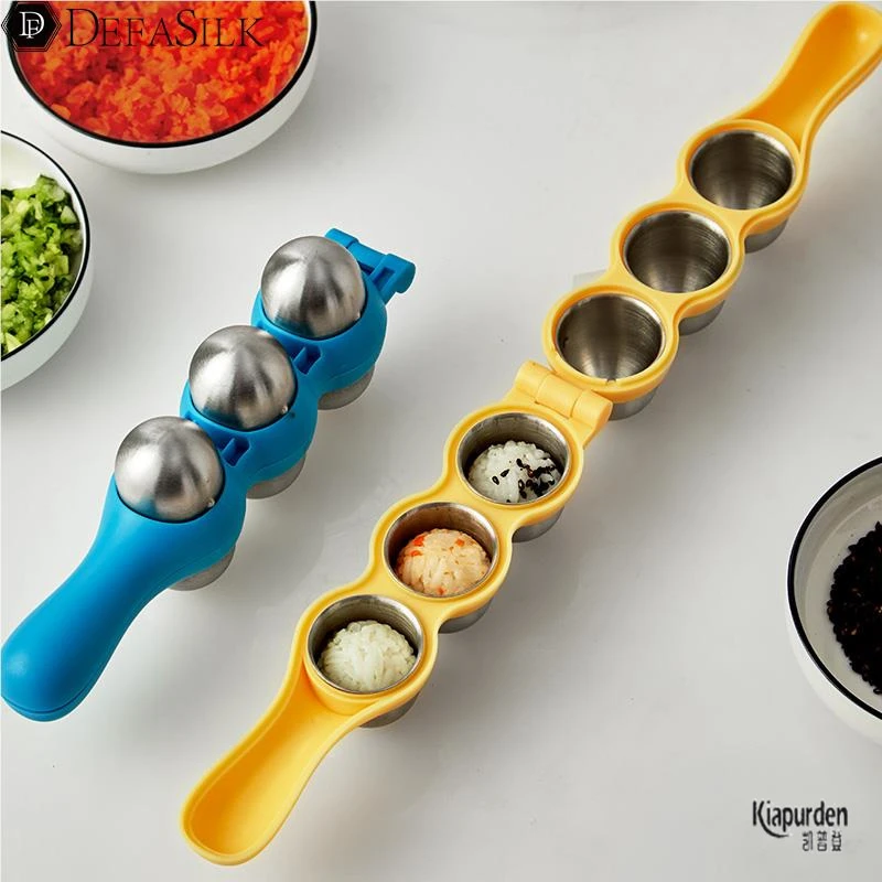 寿司饭团模具摇摇乐食品级不锈钢婴儿宝宝吃饭神器米饭造型工具