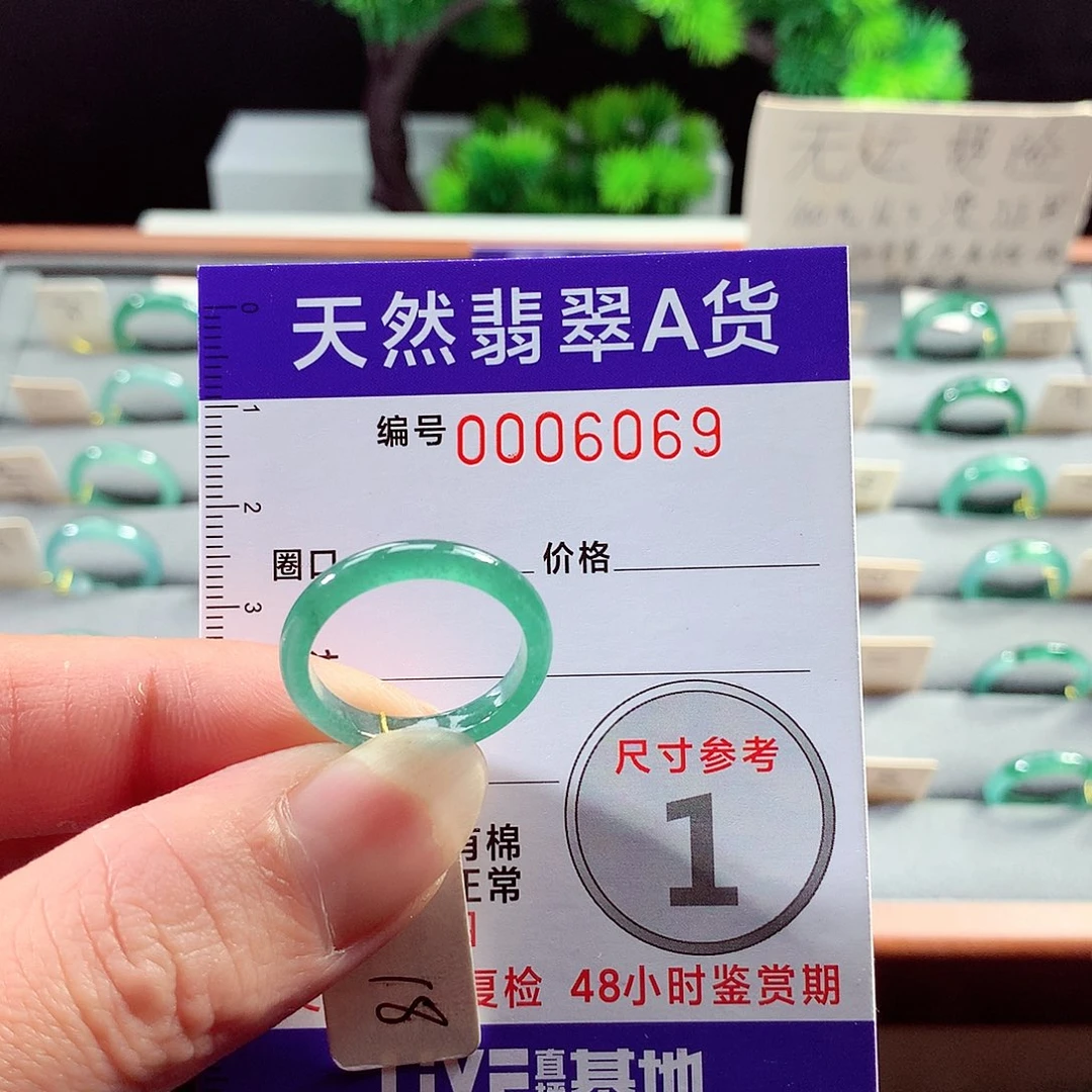 翡翠戒指未镶嵌18号