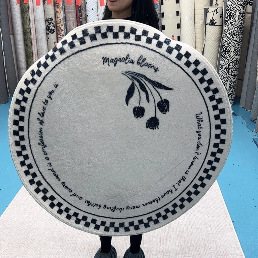 混纺加厚棉布底仿羊绒直径一米圆全新特价福利