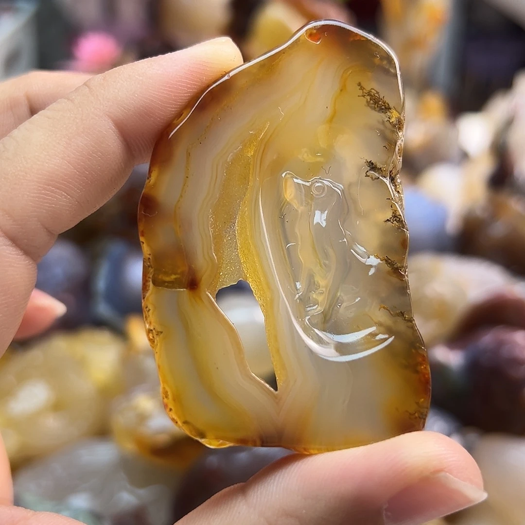 玛瑙/玉髓合金颈饰