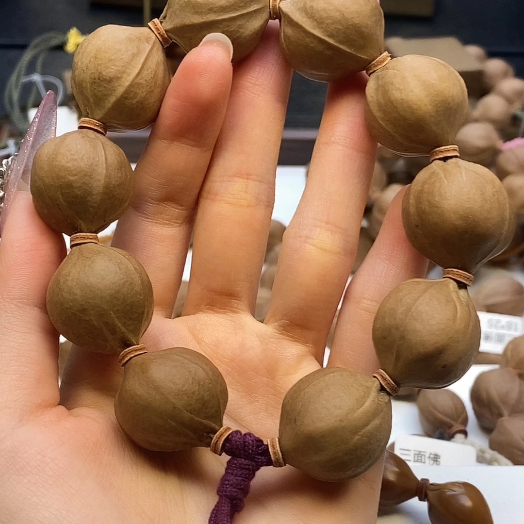 初***明手串/手链橄榄核梅林铁核精品橄榄核雕23.25