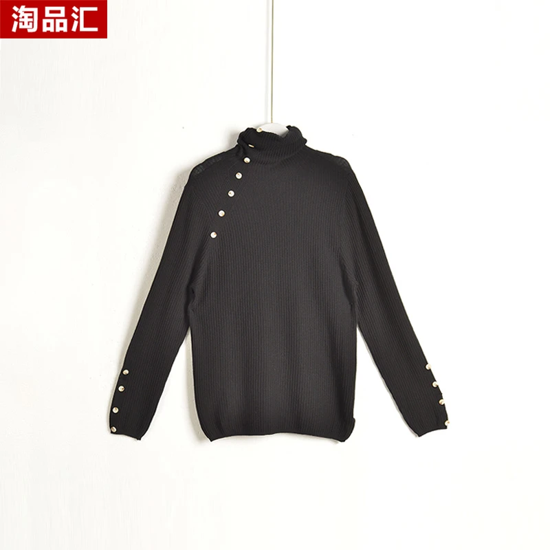 【专柜捡漏】深圳中高端女装OLSC-针织衫3202-黑色正码