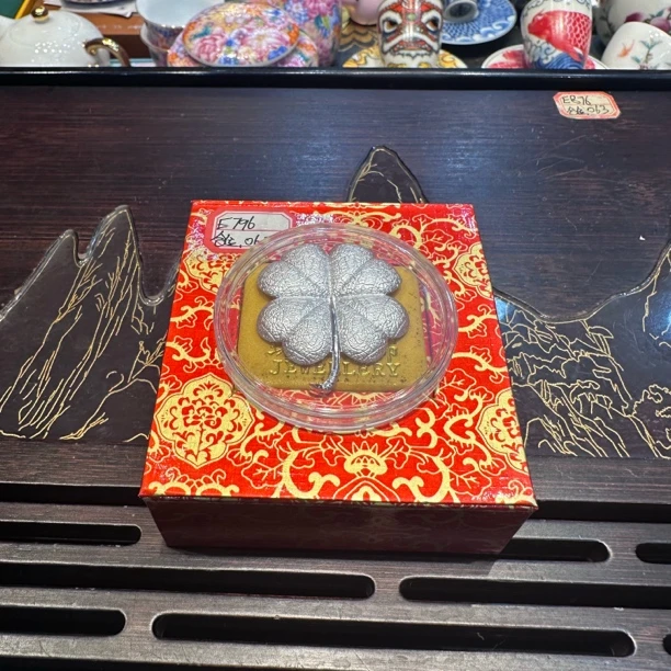 茶道小配件银叶子E796