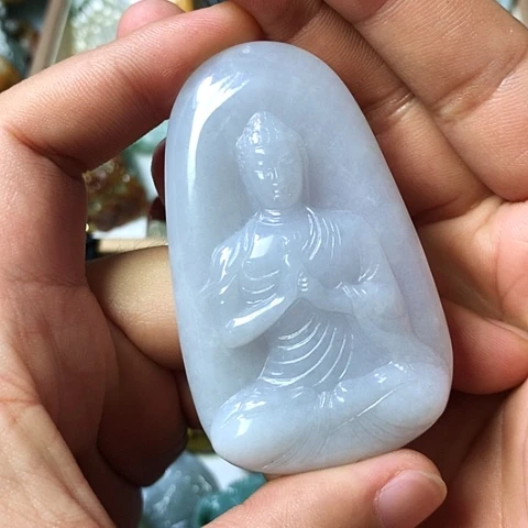 颈饰未镶嵌翡翠福豆豆珠宝翡翠颈饰