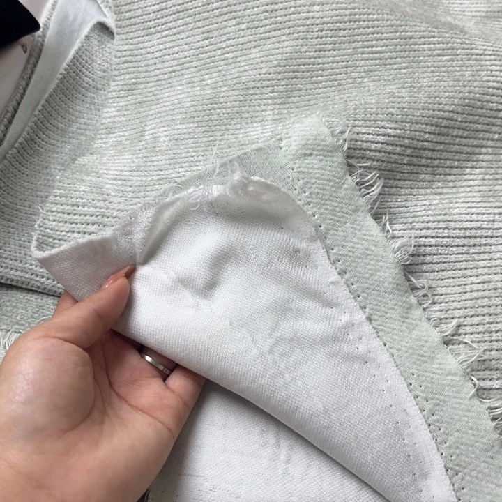 混纺绿色雪尼尔1米