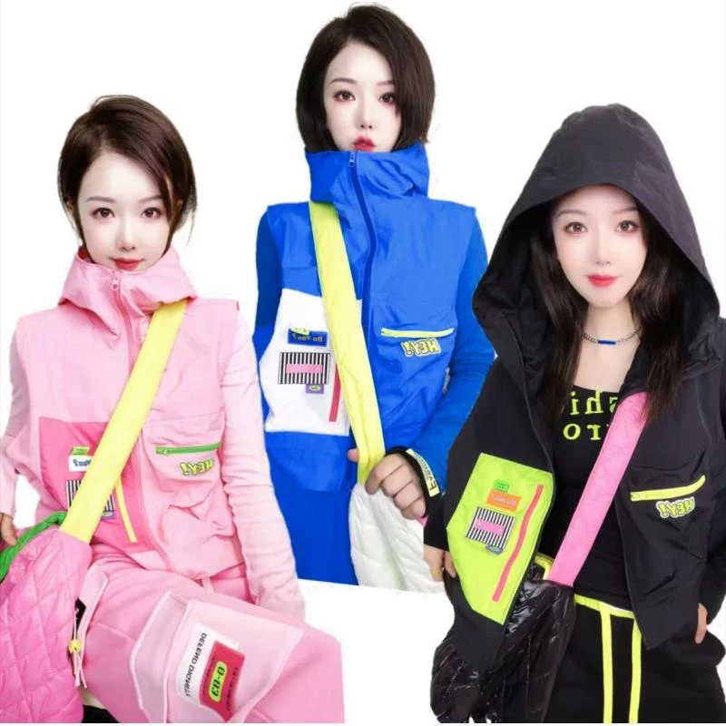 A515春夏新品原创潮牌宽松显瘦时尚洋气减龄马夹外套女连帽马甲