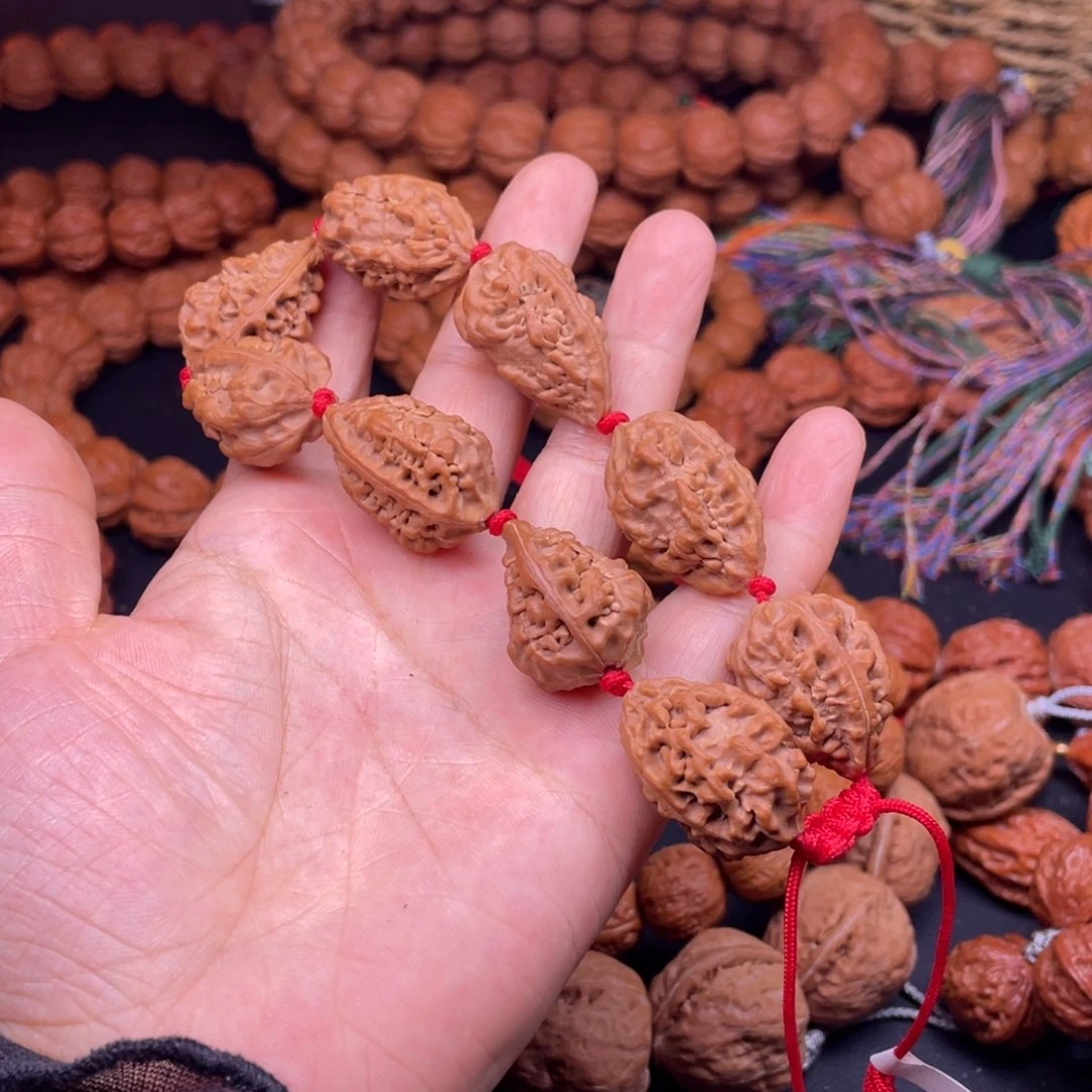 花***尚文玩核桃手串麒麟角