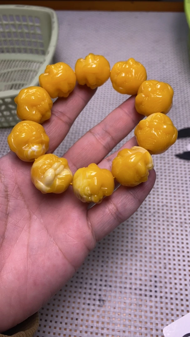 B5 白花佛公手串。