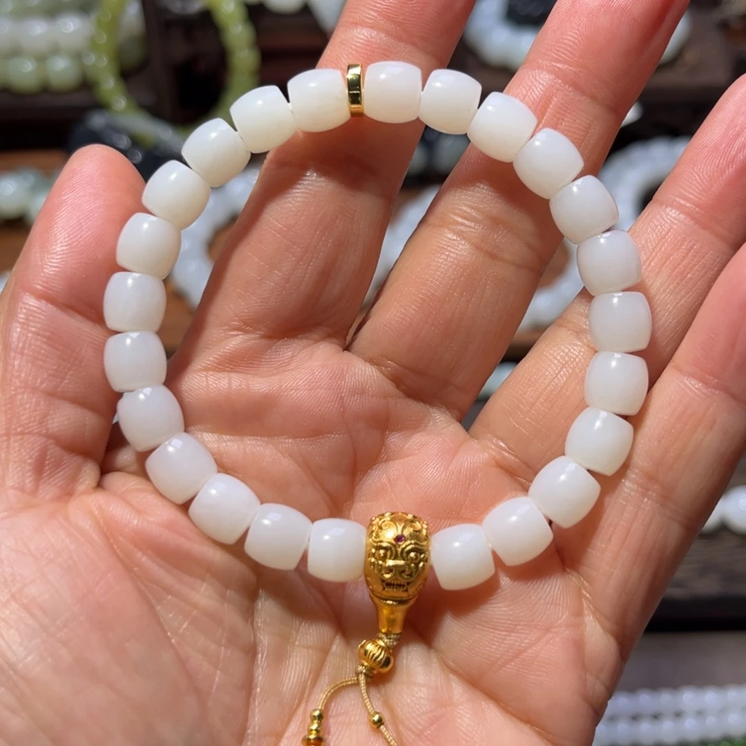 和田玉未镶嵌手链