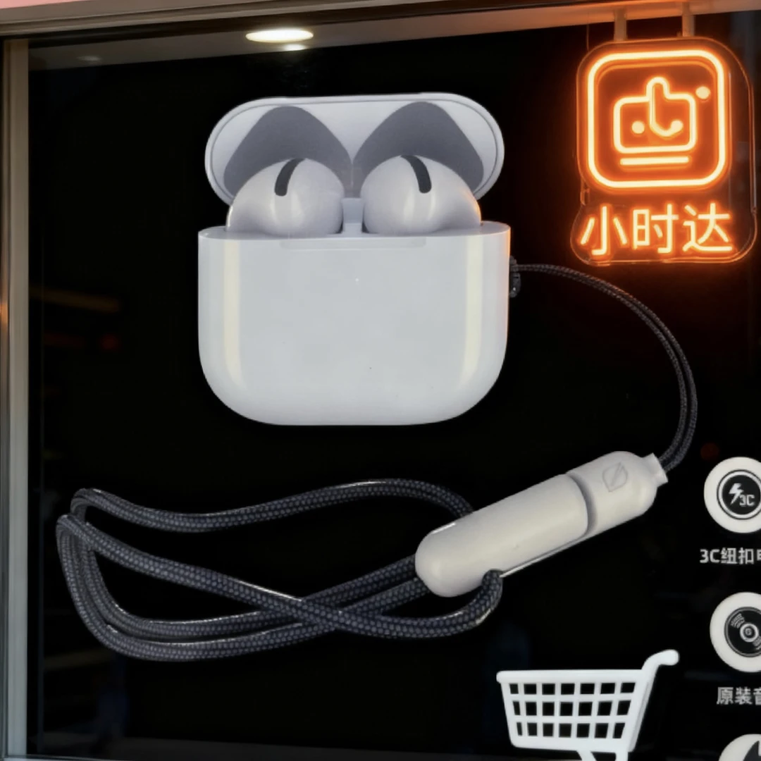阿思络无线立体声新款高音质全功能半入耳式主动降噪运动超长待机适用安卓蓝牙耳机