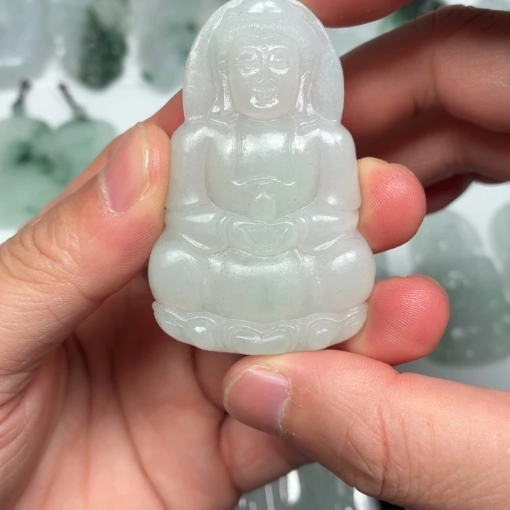 定制翡翠未镶嵌正装观音