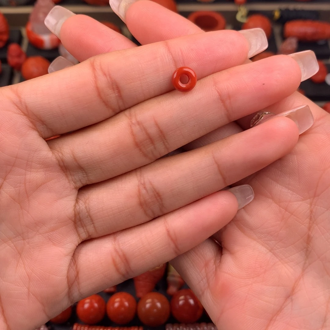 南红玛瑙未镶嵌卡环7+