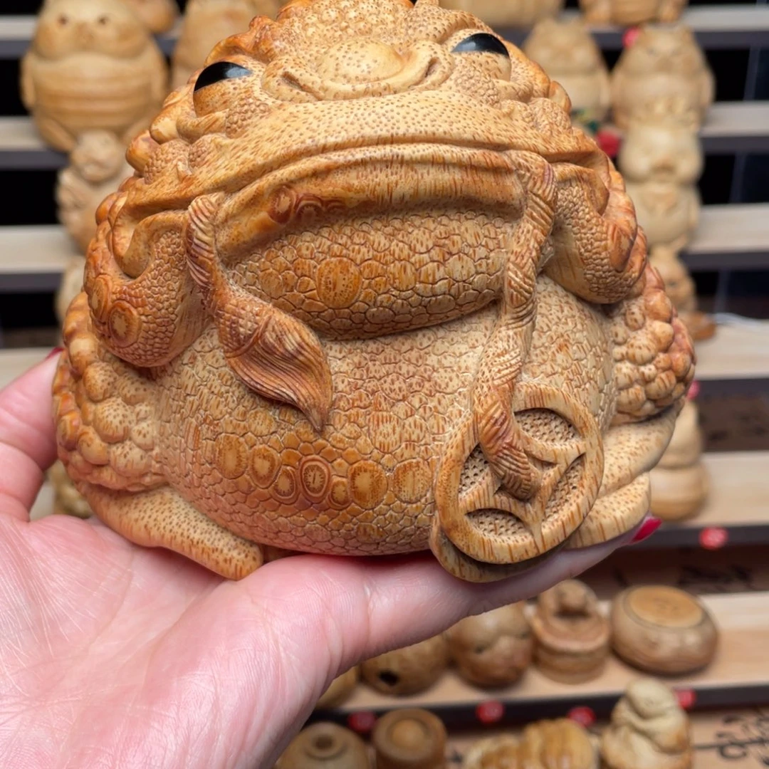 竹镇店之宝张念超竹根雕龙蟾
