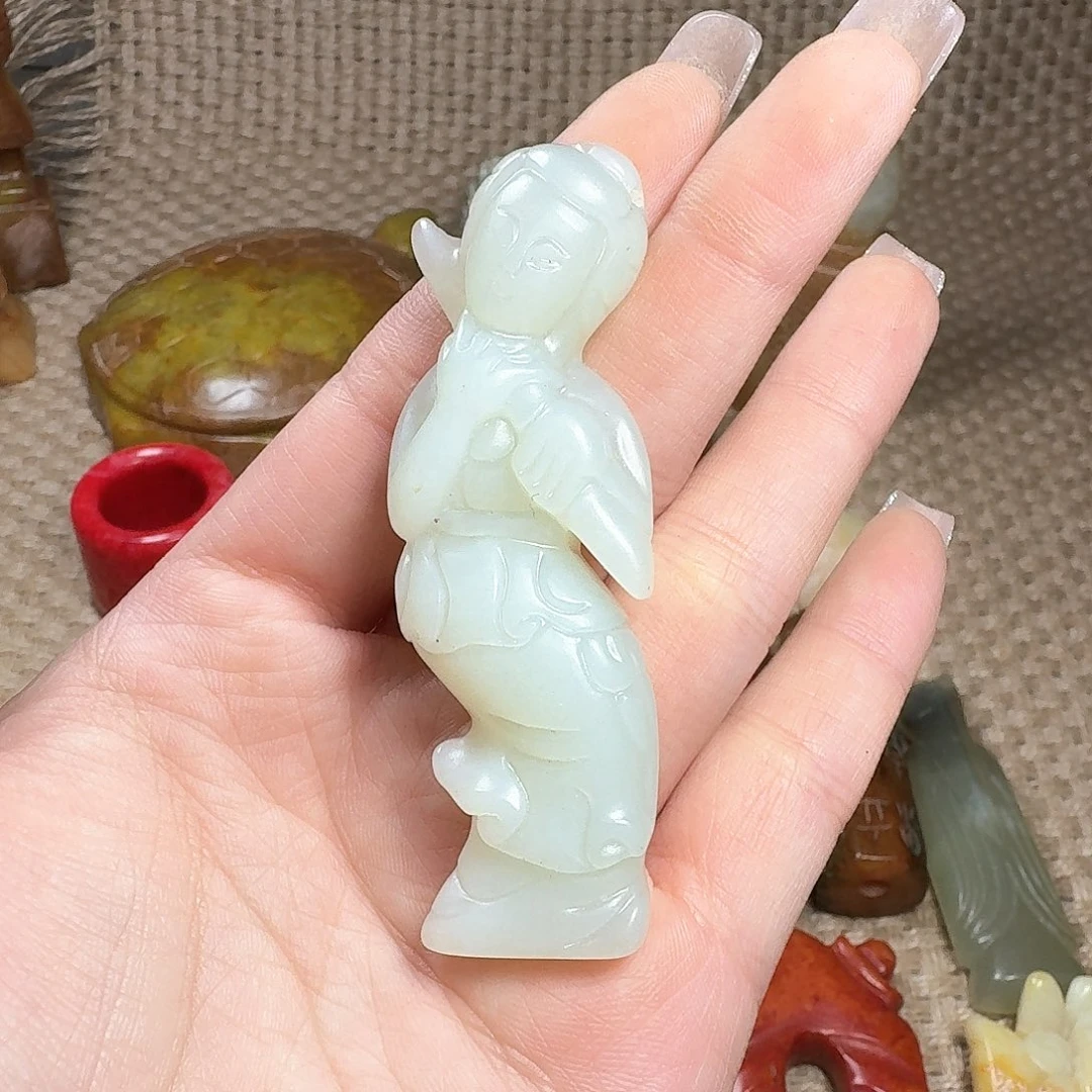 白玉菩提吊坠挂件