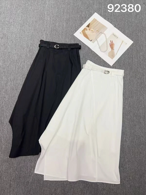 【BAI】高腰显瘦中长款半身裙优雅气质92380