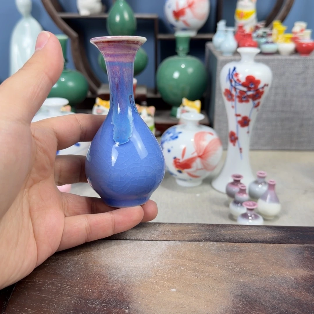 陶瓷手工小花器摆件