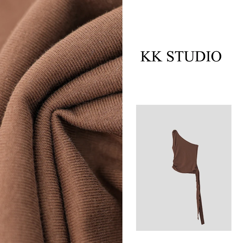 淇老板KK Studio时尚性感吊带修身通勤简约百搭背心打底休闲9171