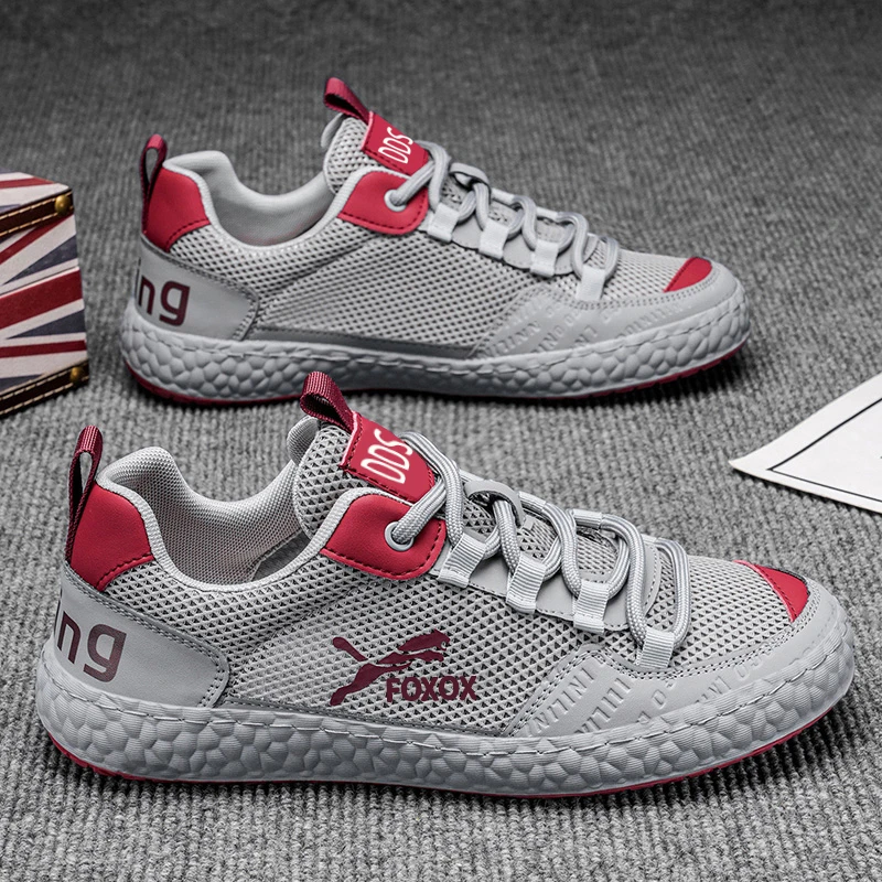 夏季新款网面男鞋透气鞋子男拼色潮流男士休闲运动轻便百搭潮鞋男