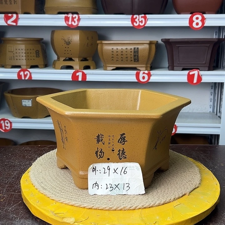 紫砂花盆你在一起