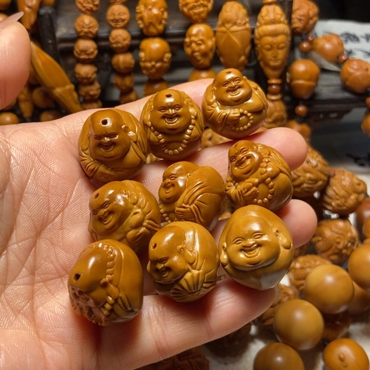 【闪购商品】橄榄核手串/手链南*人光面弥勒2.1
