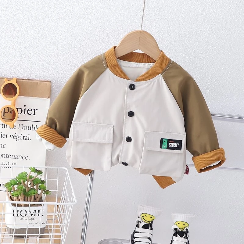 【3022】工装外套儿童男童洋气宝宝男宝小童帅气韩版