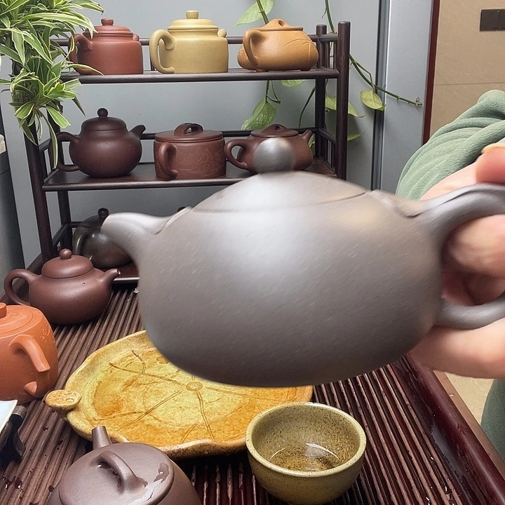 紫砂茶壶原矿天清