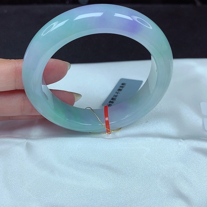 翡翠未镶嵌手镯50圈663