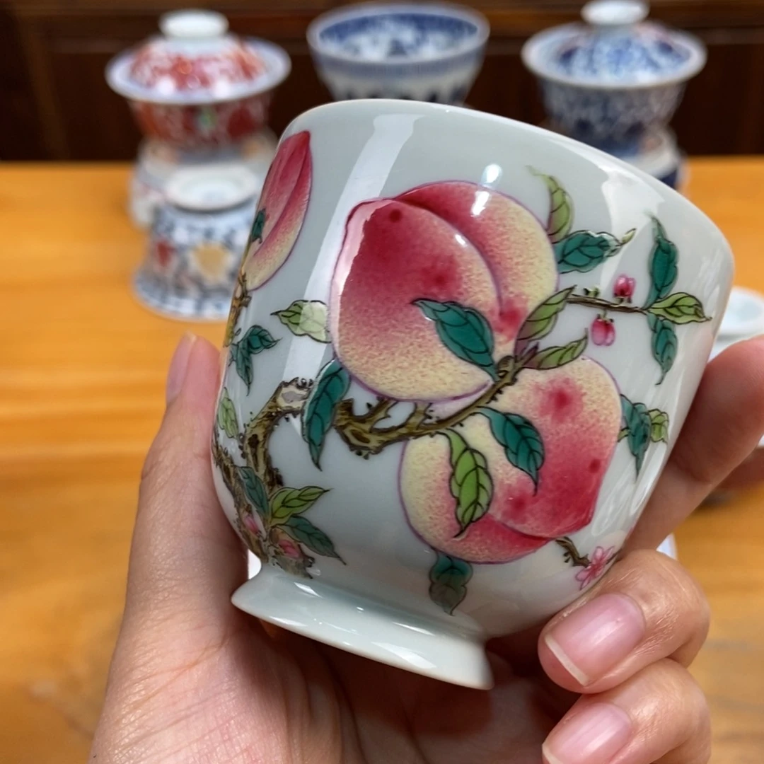 手绘现代茶具非古董