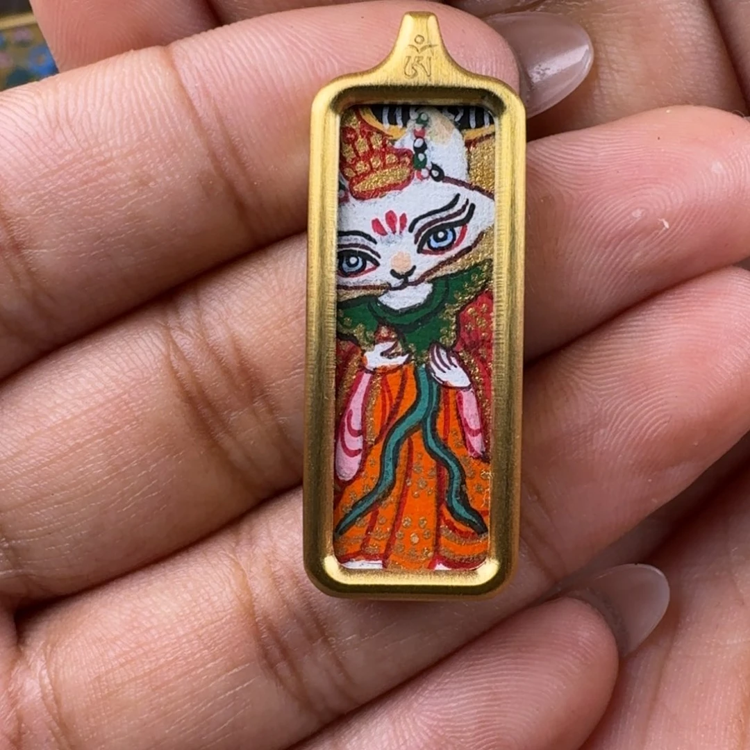 泥塑枫*藏式风格彩绘泥塑擦擦
