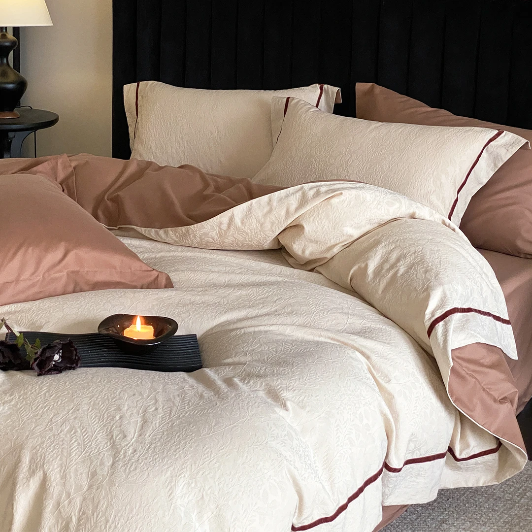 高端长绒棉丨加厚磨毛纯棉全棉四件套床单被套轻奢高级感主卧床品