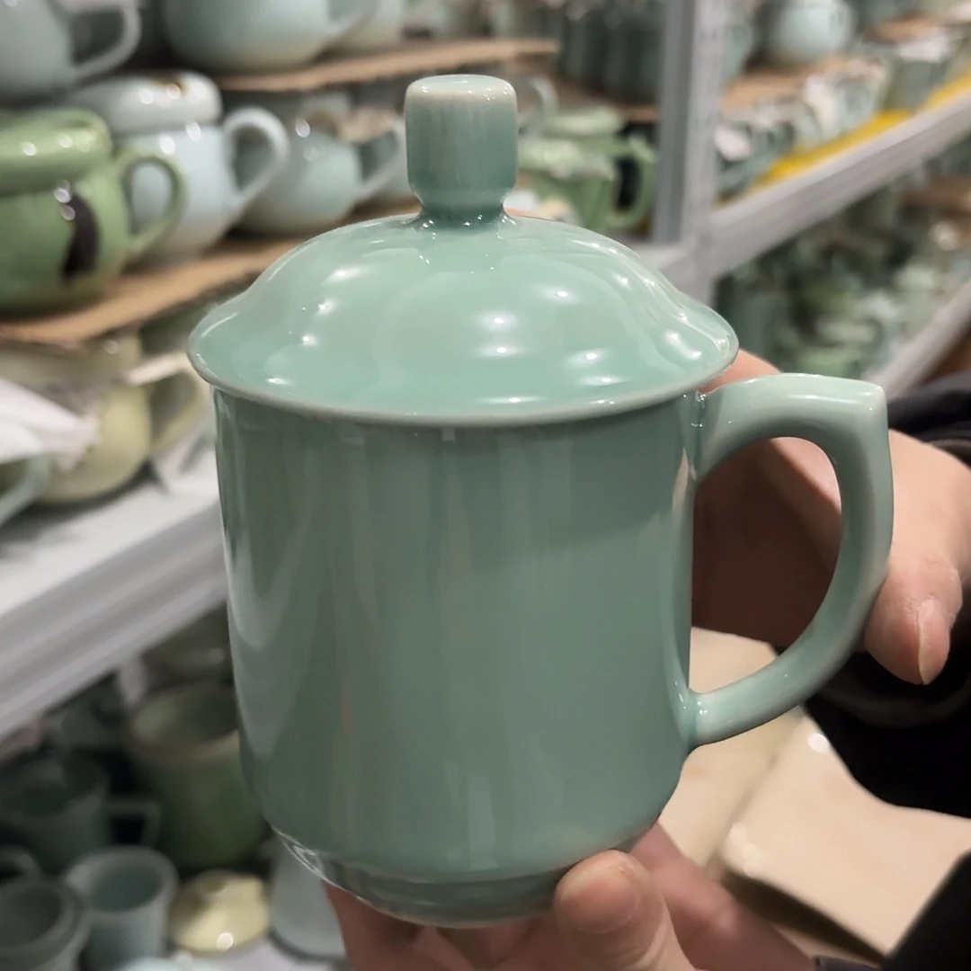 龙泉云间青瓷小米茶器