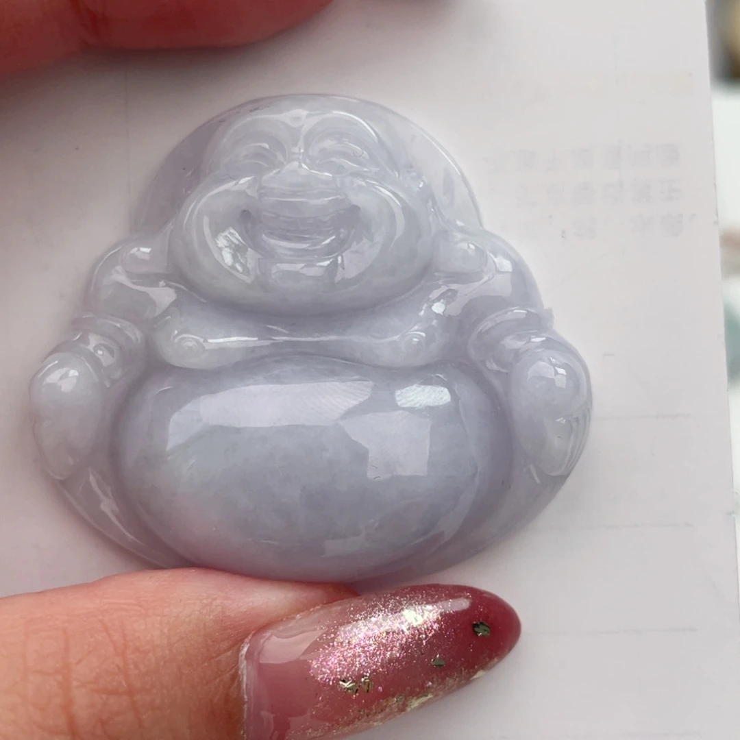 翡翠未镶嵌颈饰佛公