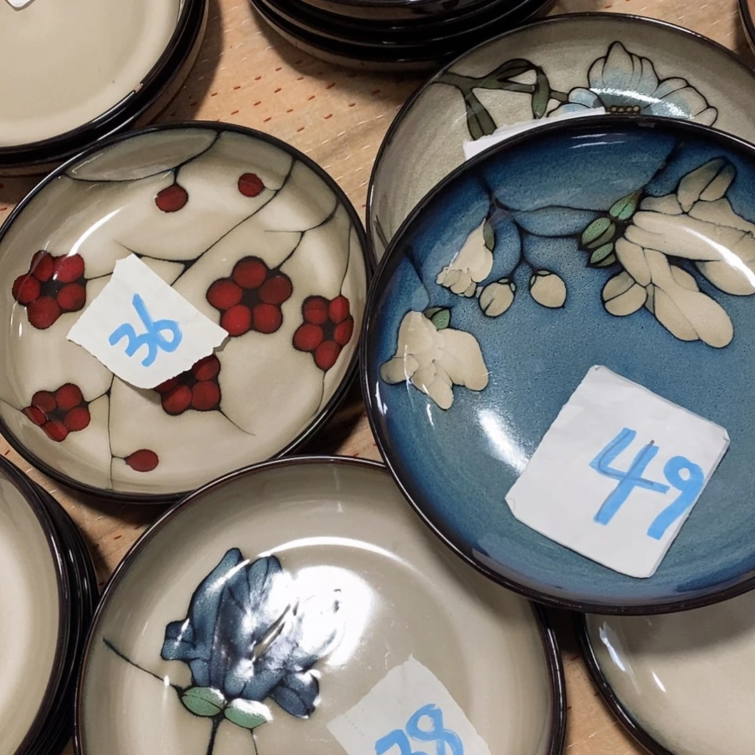 瓷片3个深盘微瑕不退不换