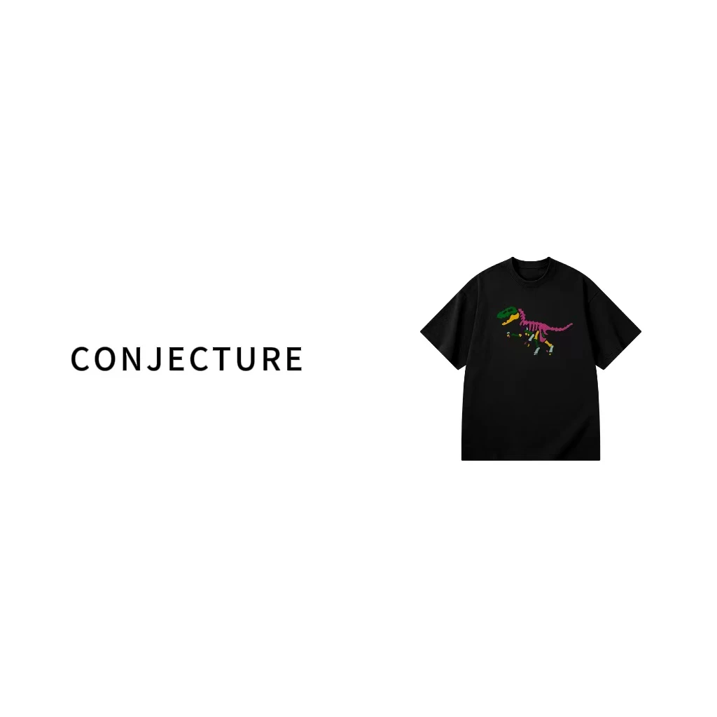 《22号链接-恐龙》春夏奢品限定男女同款潮流设计师款圆领T恤