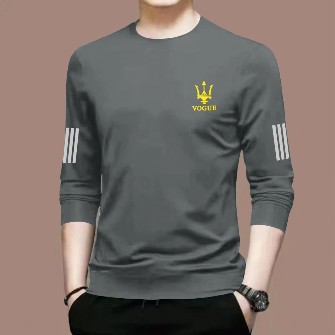 长袖t恤男女春秋纯棉长袖秋衣简约百搭打底衫宽松显瘦上衣