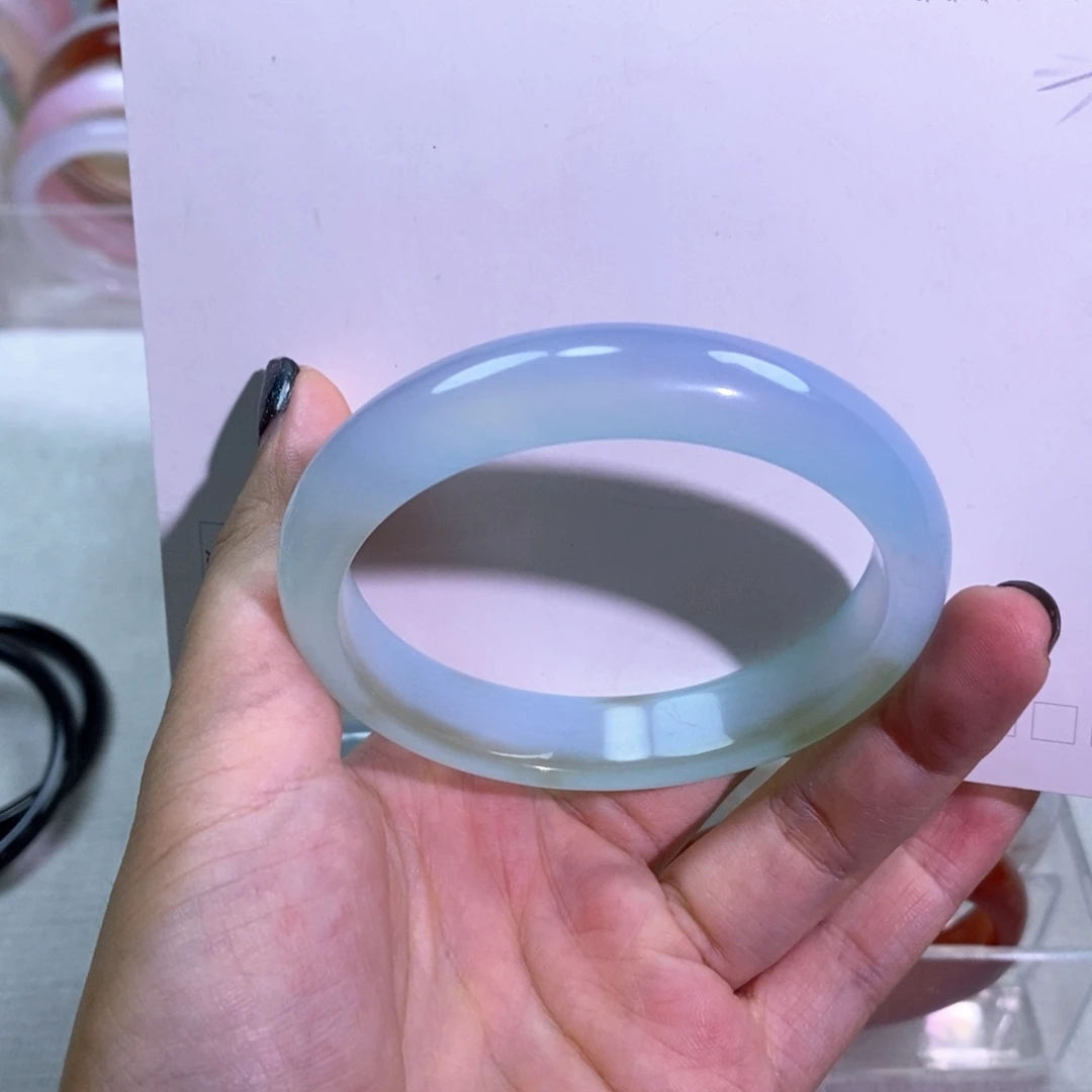 玛瑙/玉髓手镯未镶嵌56.6 默认纹雾