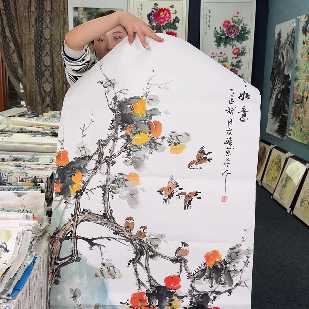 纯手绘国画作品作品