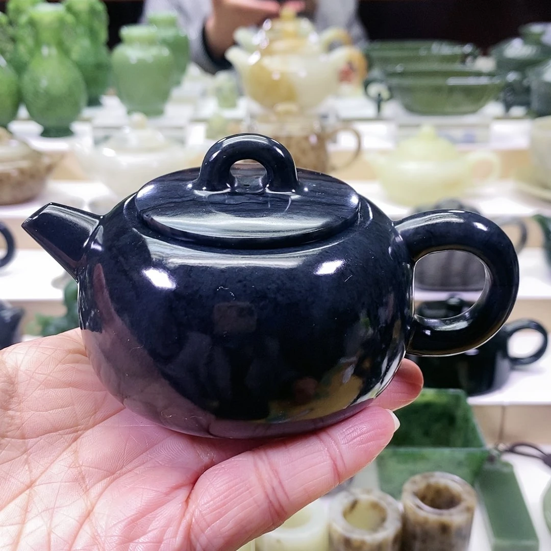 和田玉茶壶未镶嵌170ml