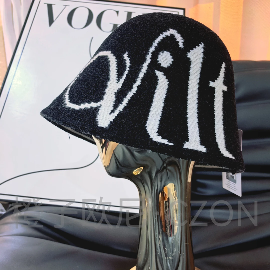 橙子欧尼家·秋冬雪尼尔时尚洋气加大版一体水桶帽