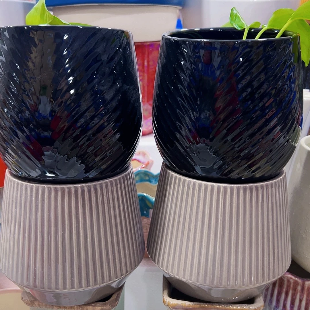 有孔，外贸尾单陶瓷花盆凑单10米包邮