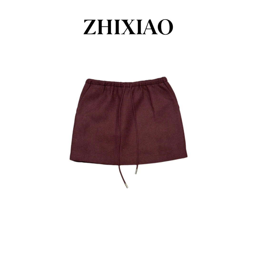 【ZHIXIAO】秋冬新款：抽绳短裙1981